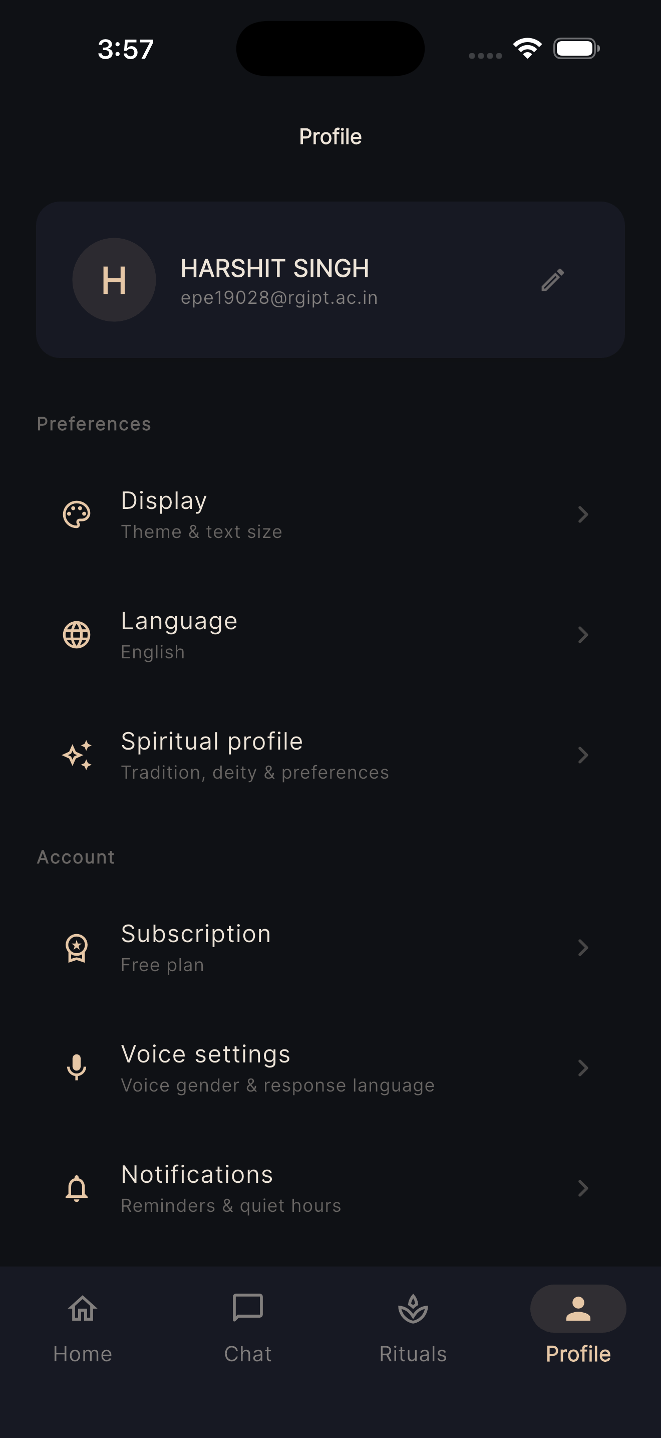 Your Profile